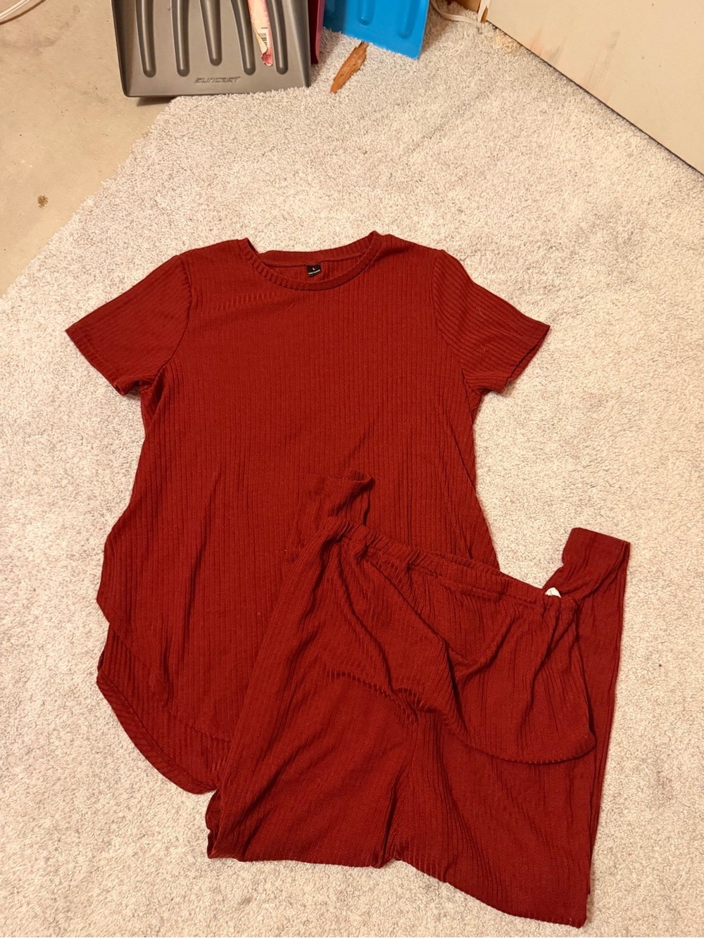 Burgundy maternity set